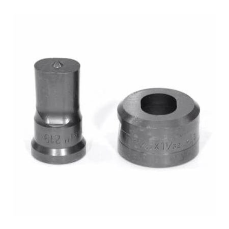 Edwards Punch And Die Set, Oblong, 34 X 1 In Punch, 2532 X 1132 In Die Sizes Included, 2 Piece, For Use PDOB3/4X1